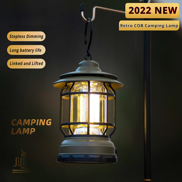 Camping Portable Retro Waterproof Lantern Vintage Tent Lighting Lantern