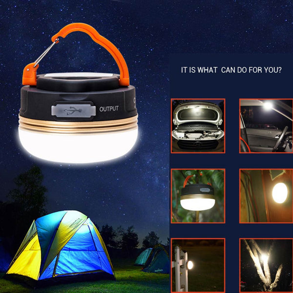 5 Led Portable Outdoor Lighting Powerful Lantern Camping  Emergency Lamp Usb Rechargeable Light