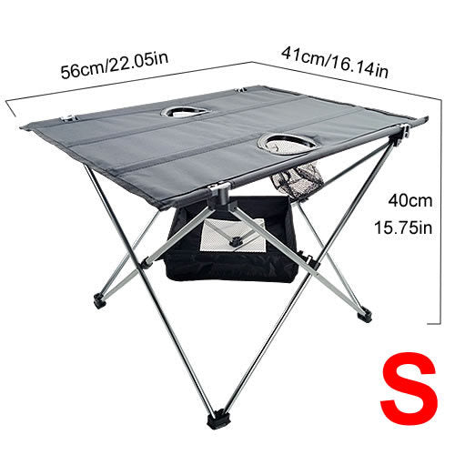 Lightweight Portable Waterproof Table with Cup Holders for Camping