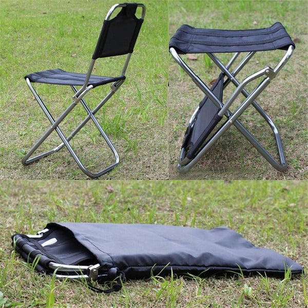 Outdoor Aluminum Alloy Portable  Fishing Chair Picnic Camping Stool